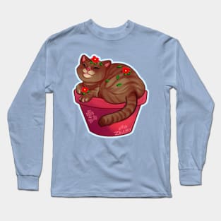 Cat in a pot Long Sleeve T-Shirt